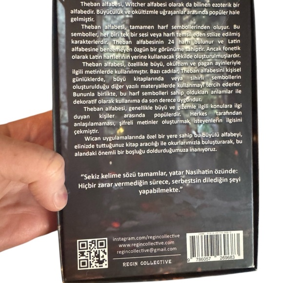 Theban Oracle Witch Alphabet Theban Guide Book Runes Tarot Oracle Cards - Picture 2 of 4
